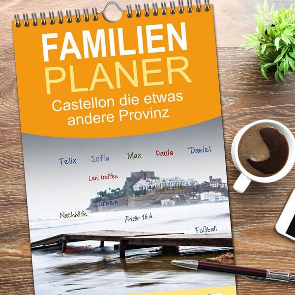 Produktbild: Familienplaner 2026 - Castellon die etwas andere Provinz mit 5 Spalten (Wandkalender, 21 x 45 cm) CALVENDO
