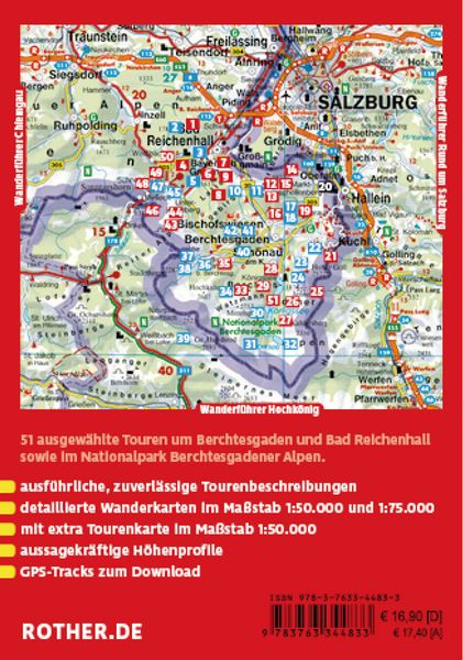 Produktbild: ROTHER Wanderf&uuml;hrer Berchtesgadener Land. 51 Touren &ndash; Berchtesgaden, Bad Reichenhall, Nationalpark Berchtesgaden, K&ouml;nigssee