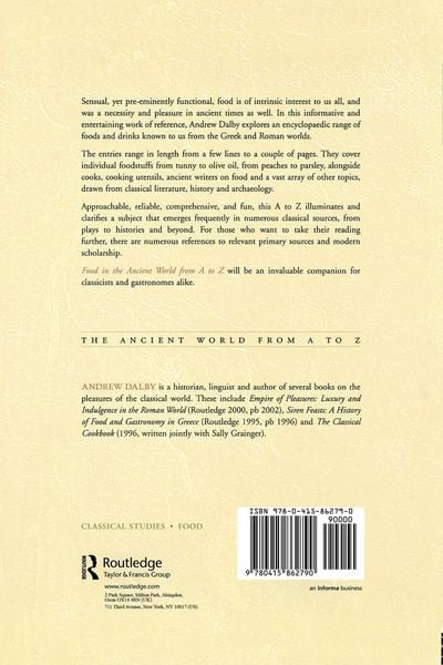 Produktbild: Food in the Ancient World from A to Z