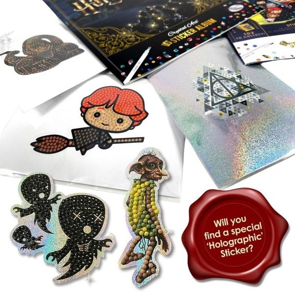 Produktbild: Craft Buddy CA-31HPSALB - Crystal Art, Harry Potter Sticker Album Starter Pack, 25x20cm, Diamant-Malerei-Set