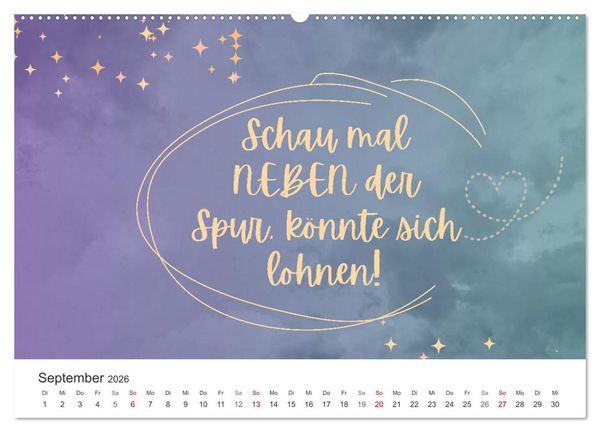 Produktbild: Lass Freude dein Kompass sein (Wandkalender 2026 DIN A2 quer), CALVENDO Monatskalender