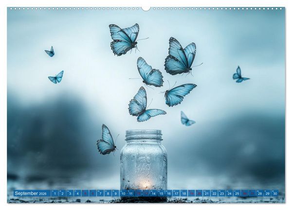 Produktbild: Blauer Zauberflug (Wandkalender 2026 DIN A2 quer), CALVENDO Monatskalender
