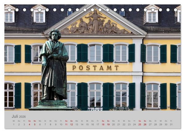Produktbild: Bonn Die Stadt am Rhein (Tischkalender 2026 DIN A5 quer), CALVENDO Monatskalender