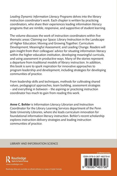Produktbild: Leading Dynamic Information Literacy Programs