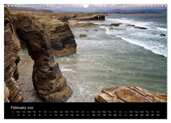 Produktbild: Beaches of Galicia (Wall Calendar 2026 DIN A3 landscape), CALVENDO 12 Month Wall Calendar