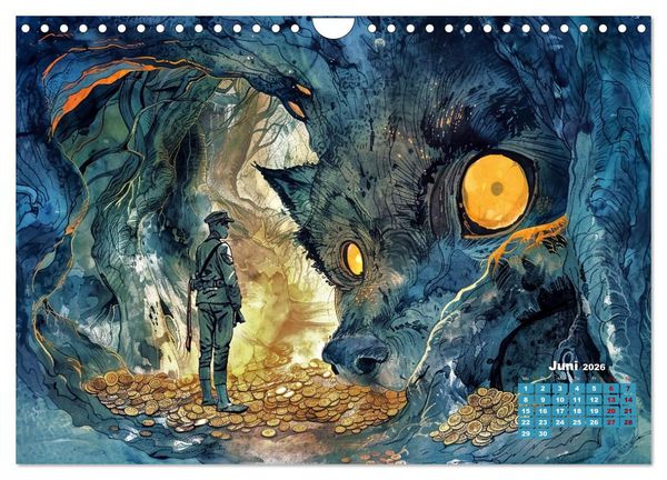 Produktbild: Zwischen Traum und Trag&ouml;die (Wandkalender 2026 DIN A4 quer), CALVENDO Monatskalender