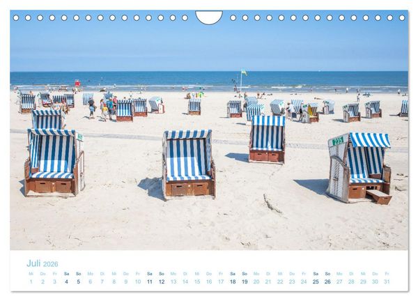 Produktbild: Sommer auf Norderney (Wandkalender 2026 DIN A4 quer), CALVENDO Monatskalender