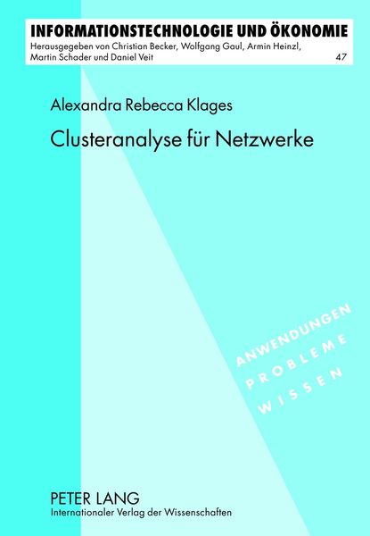 Produktbild: Clusteranalyse f&uuml;r Netzwerke