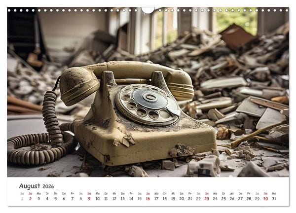 Produktbild: KI - Lost Places aus dem Rechner (Wandkalender 2026 DIN A3 quer), CALVENDO Monatskalender