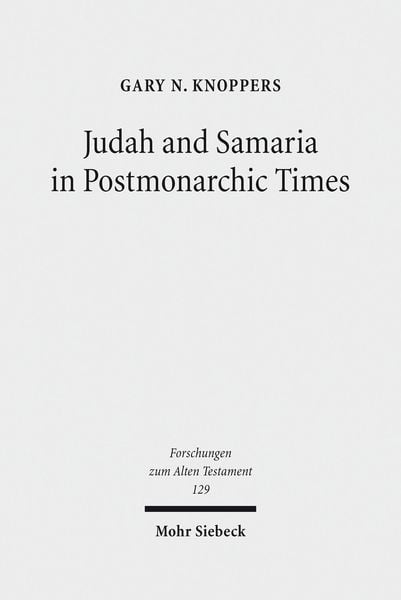 Produktbild: Judah and Samaria in Postmonarchic Times
