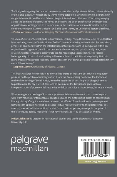 Produktbild: Romanticism and Aesthetic Life in Postcolonial Writing