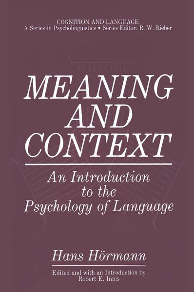 Produktbild: Meaning and Context