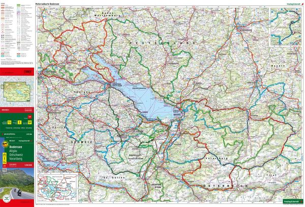 Produktbild: freytag & berndt Motorradkarte Bodensee 1:200.000