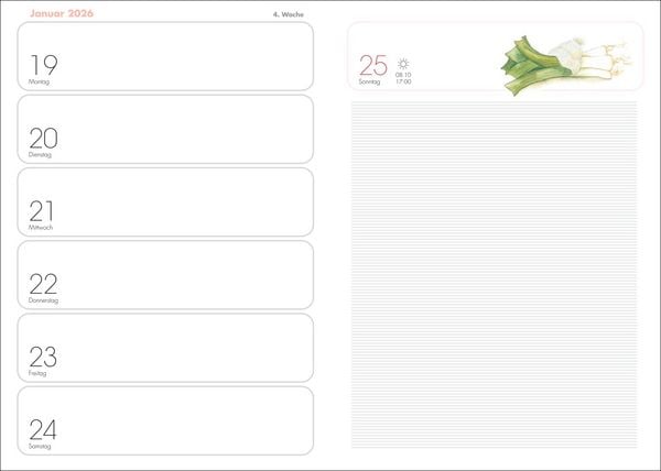 Produktbild: Lady Terminkalender A6 2026