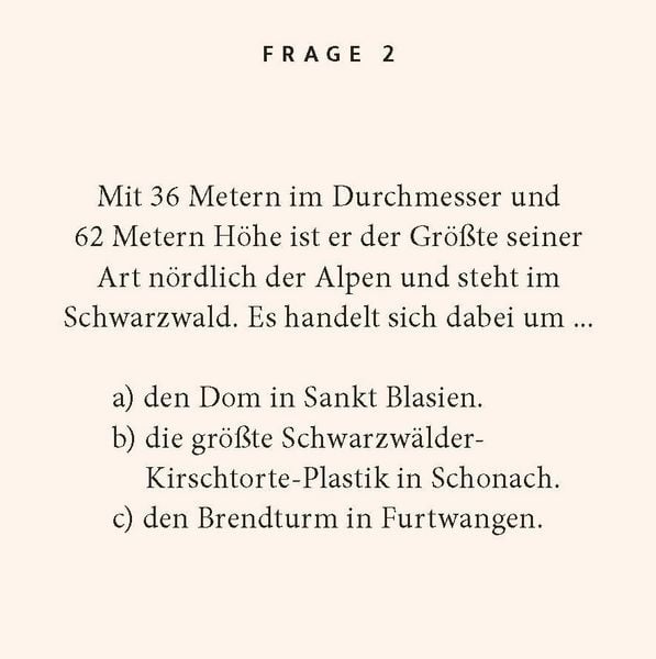Produktbild: Schwarzwald-Quiz