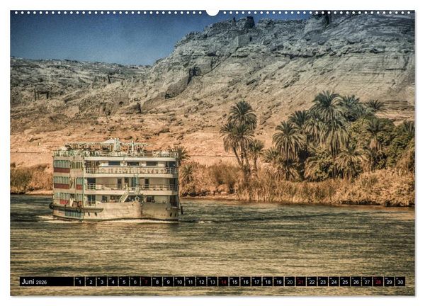 Produktbild: Abenteuer auf dem Nil. Eine Reise von Luxor nach Abu Simbel (hochwertiger Premium Wandkalender 2026 DIN A2 quer), Kunstdruck in Hochglanz