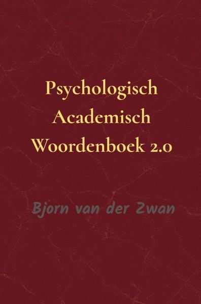 Produktbild: Psychologische Academisch Woordenboek 2.0