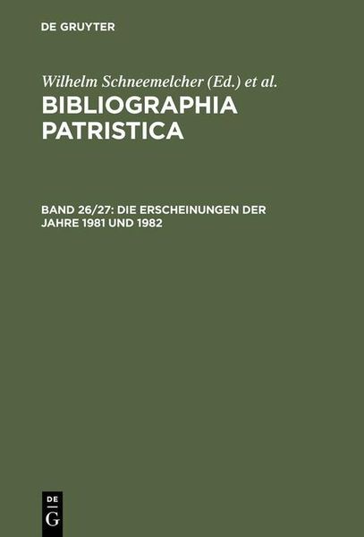 Produktbild: Die Erscheinungen der Jahre 1981 und 1982