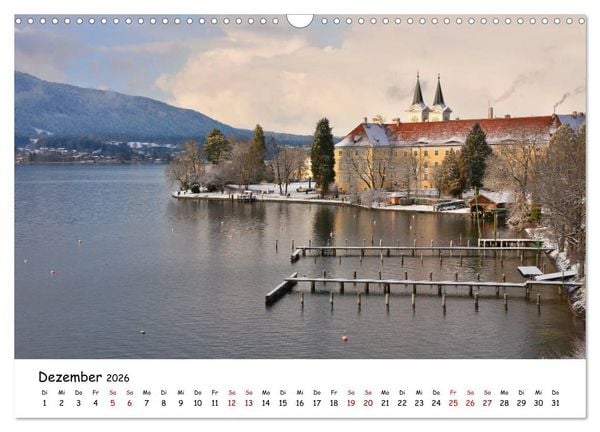 Produktbild: Winterstimmung am Tegernsee (Wandkalender 2026 DIN A3 quer), CALVENDO Monatskalender