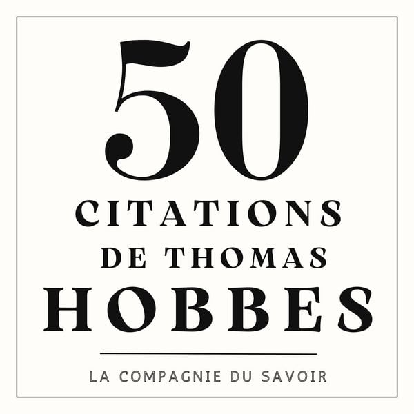 Produktbild: 50 citations de Thomas Hobbes