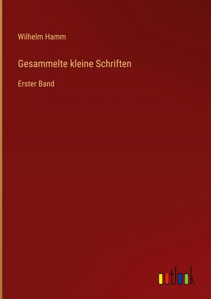 Produktbild: Gesammelte kleine Schriften