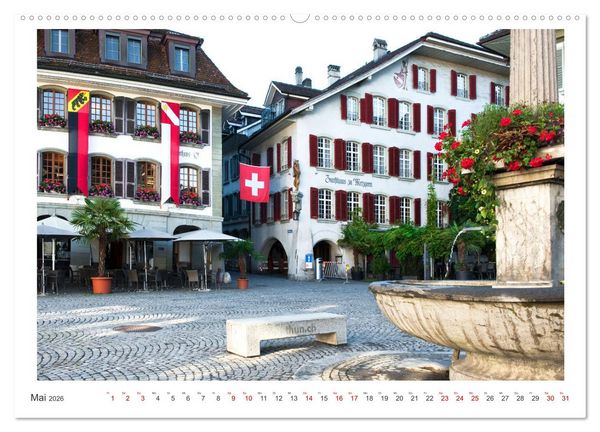 Produktbild: Malerisches Thun (hochwertiger Premium Wandkalender 2026 DIN A2 quer), Kunstdruck in Hochglanz