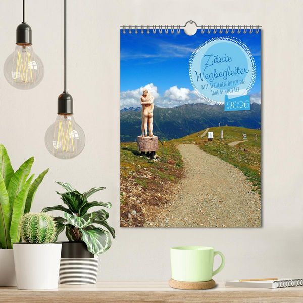 Produktbild: Zitate Wegbegleiter, mit Spr&uuml;chen durch das Jahr by VogtArt (Wandkalender 2026 DIN A4 hoch), CALVENDO Monatskalender