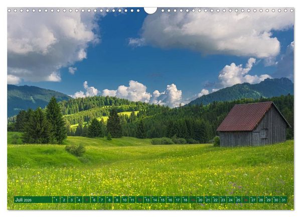 Produktbild: Tannheim und das Tal (Wandkalender 2026 DIN A3 quer), CALVENDO Monatskalender