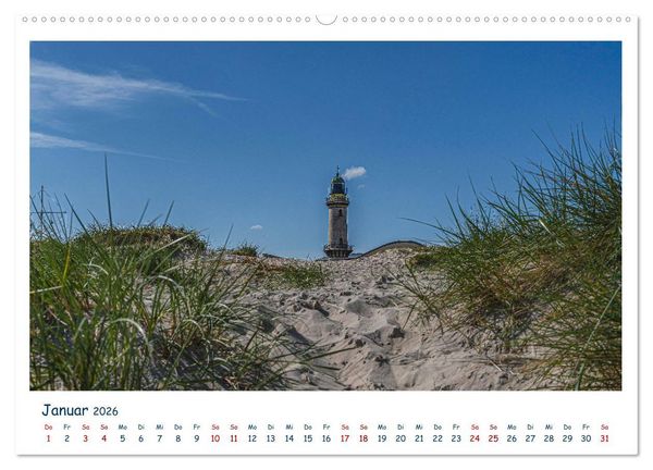 Produktbild: Warnem&uuml;nde an der Ostsee (Wandkalender 2026 DIN A2 quer), CALVENDO Monatskalender