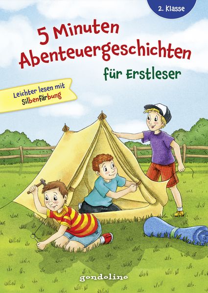 5 Minuten Abenteuergeschichten für Erstleser, 2. Klasse - Leichter lesen mit Silbenfärbung, Gebundene Ausgabe von , Loewe