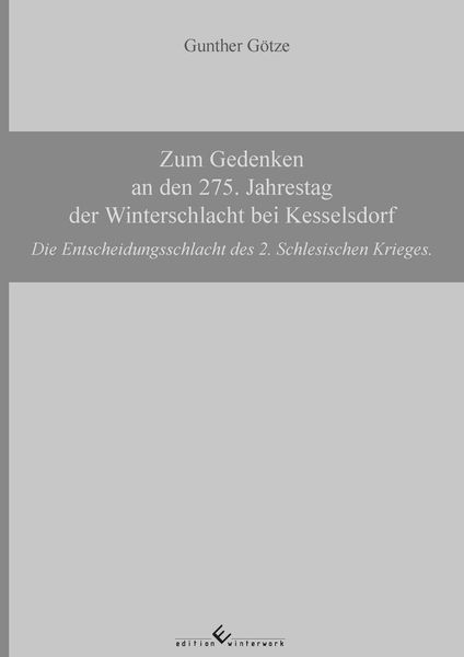 Produktbild: Zum Gedenken an den 275. Jahrestag der Winterschlacht bei Kesselsdorf