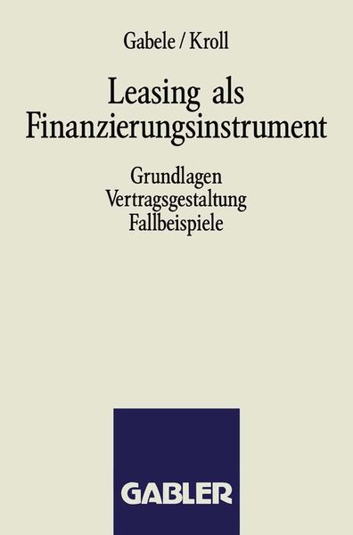 Produktbild: Leasing als Finanzierungsinstrument