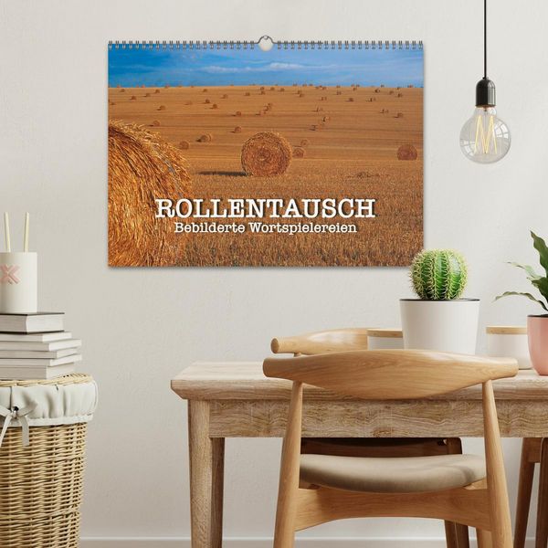 Produktbild: Rollentausch &ndash; Bebilderte Wortspielereien (Wandkalender 2026 DIN A3 quer), CALVENDO Monatskalender