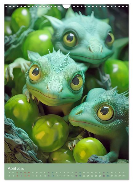 Produktbild: Sagenland der Drachen (Wandkalender 2026 DIN A3 hoch), CALVENDO Monatskalender