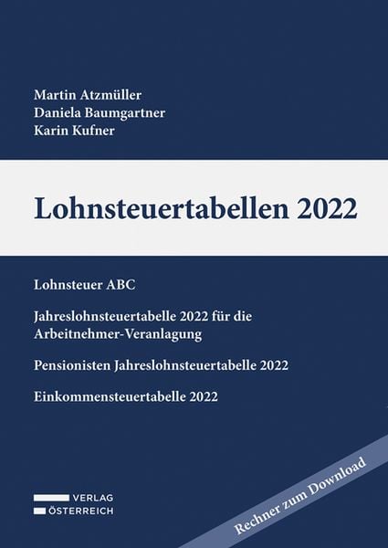 Produktbild: Lohnsteuertabellen 2022