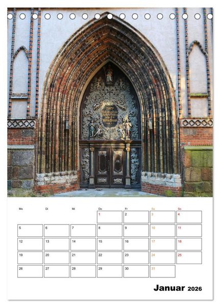Produktbild: Bezauberndes Stralsund (Tischkalender 2026 DIN A5 hoch), CALVENDO Monatskalender