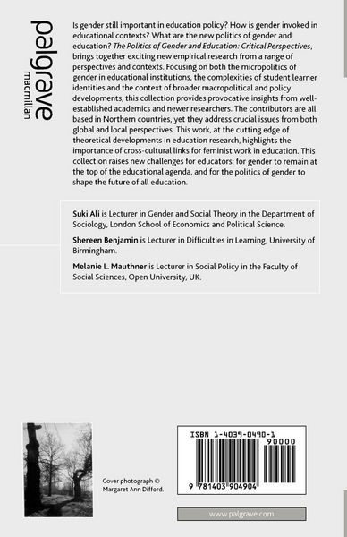 Produktbild: The Politics of Gender and Education