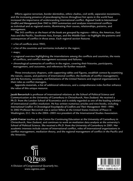Produktbild: Regional Guide to International Conflict and Management from 1945 to 2003