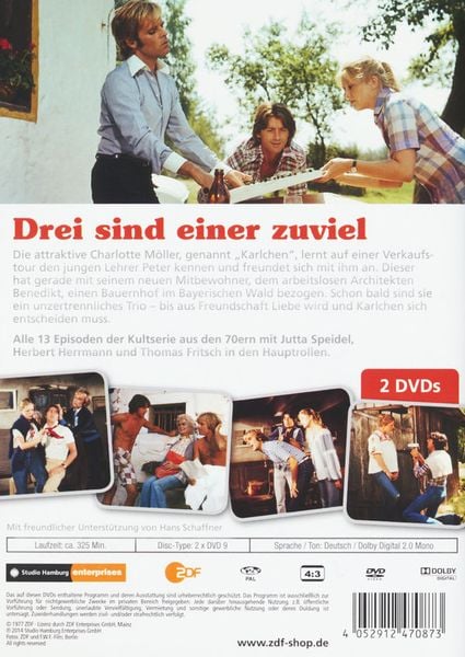 Produktbild: Drei sind einer zuviel - Die komplette Serie [2 DVDs]