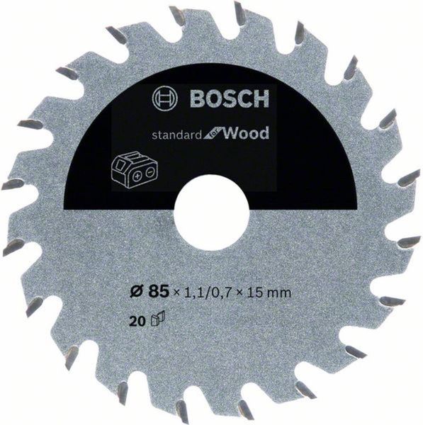 Bosch Accessories 2608837666 Kreissägeblatt 85 x 15mm Zähneanzahl: 20 1St.