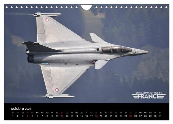 Produktbild: G&eacute;nie a&eacute;ronautique de France (Calendrier mural 2026 DIN A4 vertical), CALVENDO calendrier mensuel