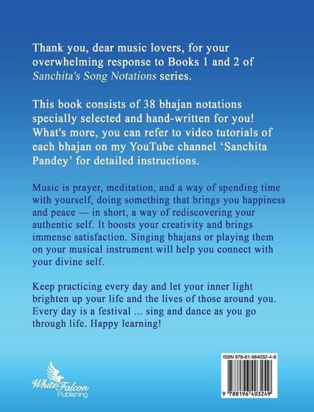 Produktbild: Sanchita's Bhajan Notations - Book 3 (Hindi)