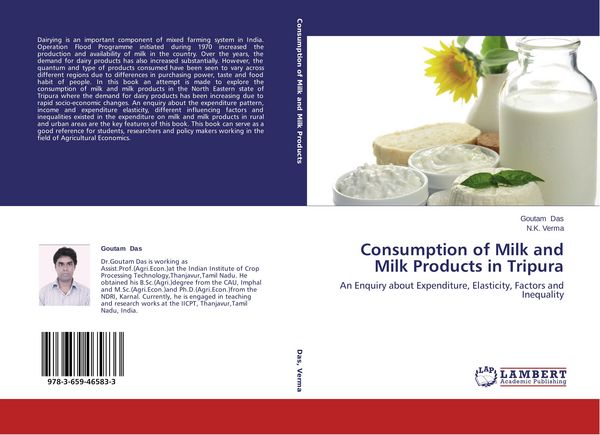 Produktbild: Consumption of Milk and Milk Products in Tripura