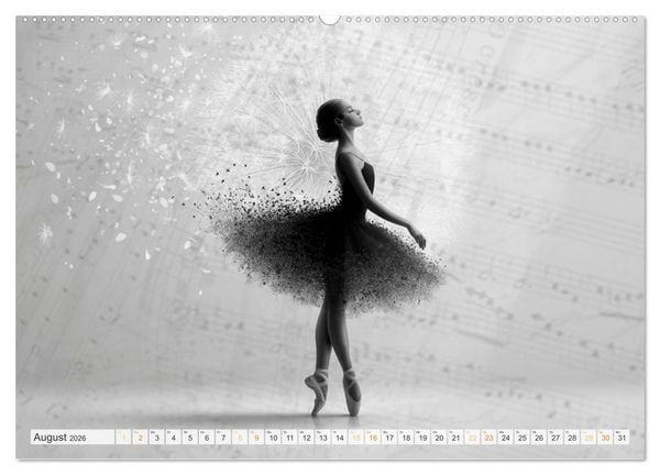 Produktbild: Im Pas de Deux mit der Stille (hochwertiger Premium Wandkalender 2026 DIN A2 quer), Kunstdruck in Hochglanz