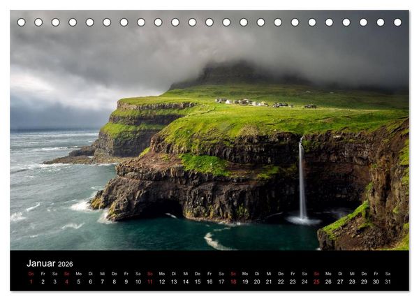 Produktbild: Wunderbare F&auml;r&ouml;er Inseln (Tischkalender 2026 DIN A5 quer), CALVENDO Monatskalender
