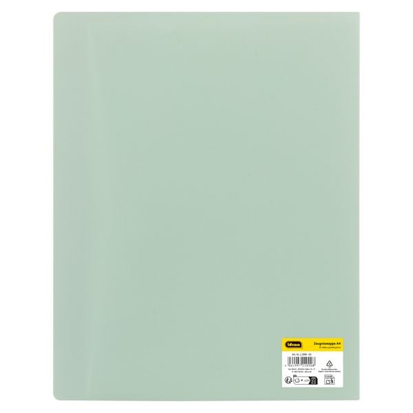 Produktbild: Idena Zeugnismappe Sichtbuch mit 12 Klarsichth&uuml;llen 100&micro; pastell petrol DIN A4