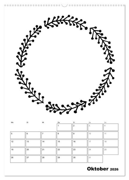 Produktbild: Rahmen Bastel-Kalender - DIY Fotos-Spr&uuml;che-Zitate (hochwertiger Premium Wandkalender 2026 DIN A2 hoch), Kunstdruck in Hochglanz