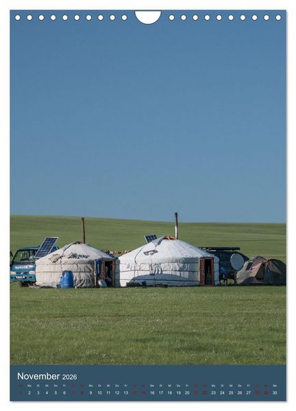 Produktbild: Mongolei - Mensch, Natur und Religion im Einklang (Wandkalender 2026 DIN A4 hoch), CALVENDO Monatskalender