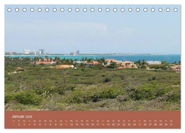 Produktbild: ABC: Aruba - Bonaire - Cura&ccedil;ao (Tischkalender 2026 DIN A5 quer), CALVENDO Monatskalender