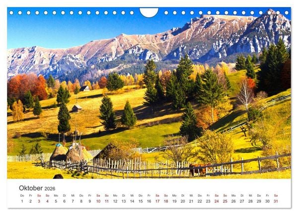 Produktbild: Rum&auml;nien - Das beeindruckende Land am Schwarzen Meer. (Wandkalender 2026 DIN A4 quer), CALVENDO Monatskalender